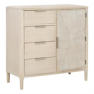 palmetto home pearl soft beige wood asymmetrical door chest
