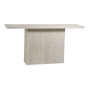 panama jack boca modern rubberwood and oak veneers console table in natural oak