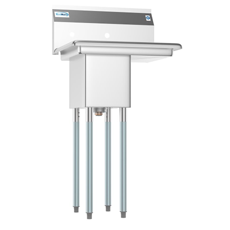 Koolmore 10x14x10 Right NSF Stainless Steel Kitchen Prep/Utility Sink in Silver