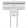 Koolmore 14x16x11 NSF Stainless Steel Kitchen Prep/Utility Sink in Silver
