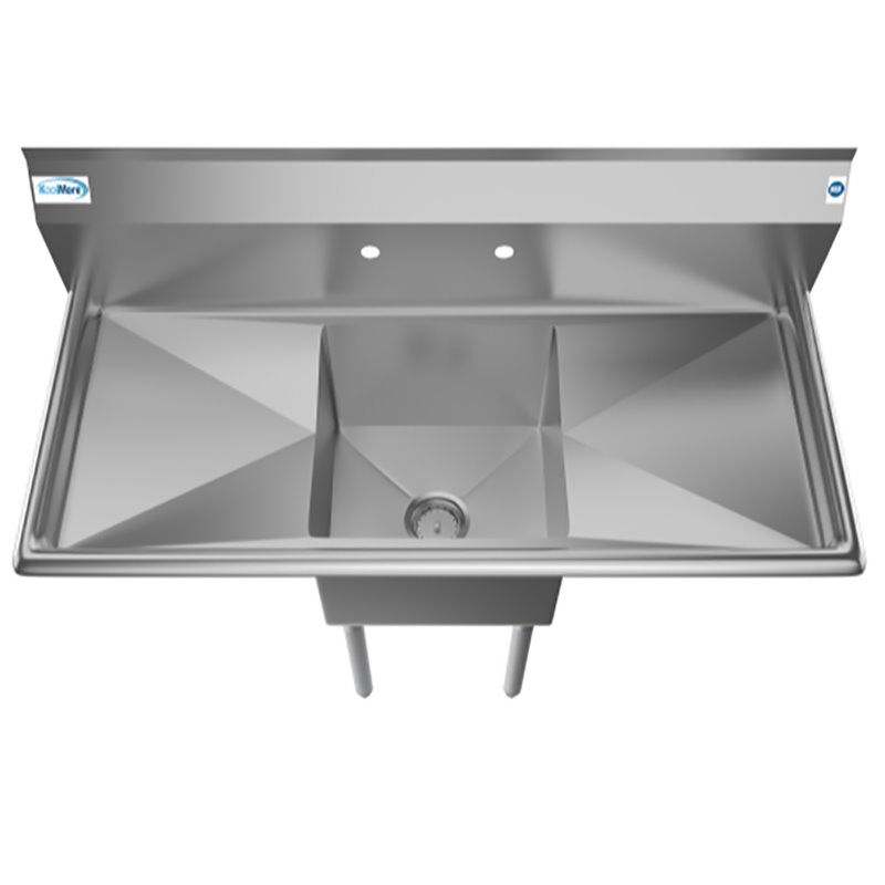 Koolmore 15x15x12 NSF Stainless Steel Kitchen Prep/Utility Sink in Silver