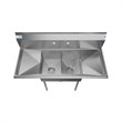 Koolmore 12x16x10 NSF Stainless Steel Kitchen Prep & Utility Sink in Silver