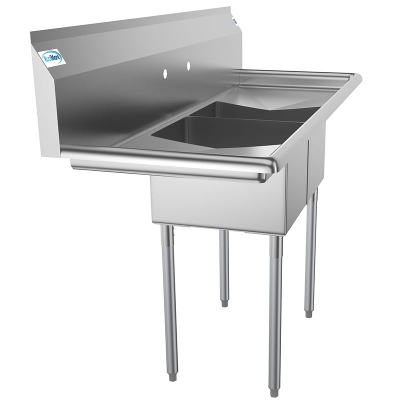 Koolmore 12x16x10 Stainless Steel Kitchen Prep & Utility Sink in Silver