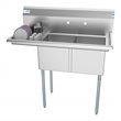 Koolmore 14x16x11 Left Stainless Steel Kitchen Prep & Utility Sink in Silver