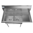 Koolmore 14x16x11 Right Stainless Steel Kitchen Prep & Utility Sink in Silver