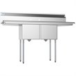 Koolmore 15x15x12 Stainless Steel Kitchen Prep & Utility Sink in Silver