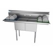 Koolmore 15x15x12 Stainless Steel Kitchen Prep & Utility Sink in Silver