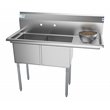 Koolmore 15x15x12 Right Stainless Steel Kitchen Prep & Utility Sink in Silver