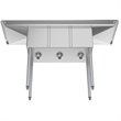 Koolmore 10x14x10 3-Compartment Stainless Steel Kitchen Sink in Silver