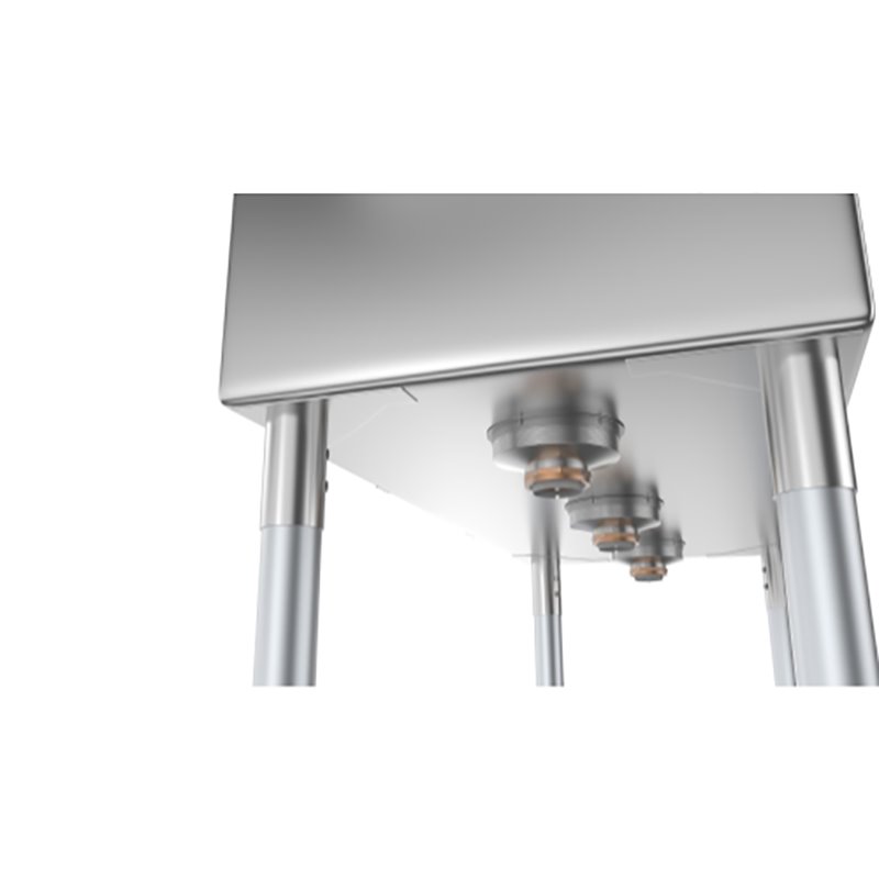 Koolmore 10x14x10 Left 3-Compartment Stainless Steel Kitchen Sink in Silver