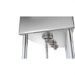 Koolmore 10x14x10 Left 3-Compartment Stainless Steel Kitchen Sink in Silver