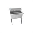 Koolmore 10x14x10 NSF 3-Compartment Stainless Steel Kitchen Sink in Silver