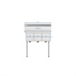 Koolmore 10x14x10 NSF 3-Compartment Stainless Steel Kitchen Sink in Silver