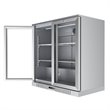 Koolmore 2-Door Stainless Steel Back Bar Cooler Refrigerator in Silver