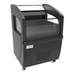Koolmore Open-Air Merchandiser Metal Grab and Go Refrigerator in Black