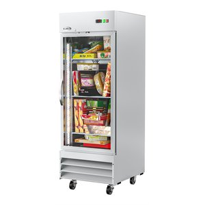 Koolmore Stainless Steel Upright Freezer with 3 Storage Shelves in Silver
