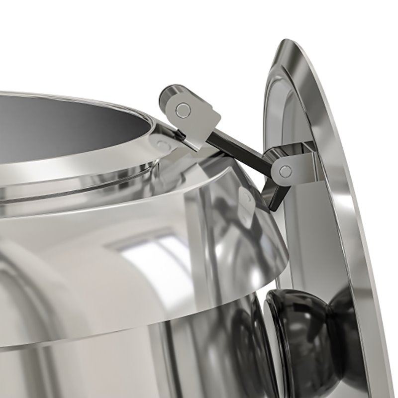 Koolmore Hinged Lid/Removable Pot Stainless Steel Soup Kettle Warmer in Silver