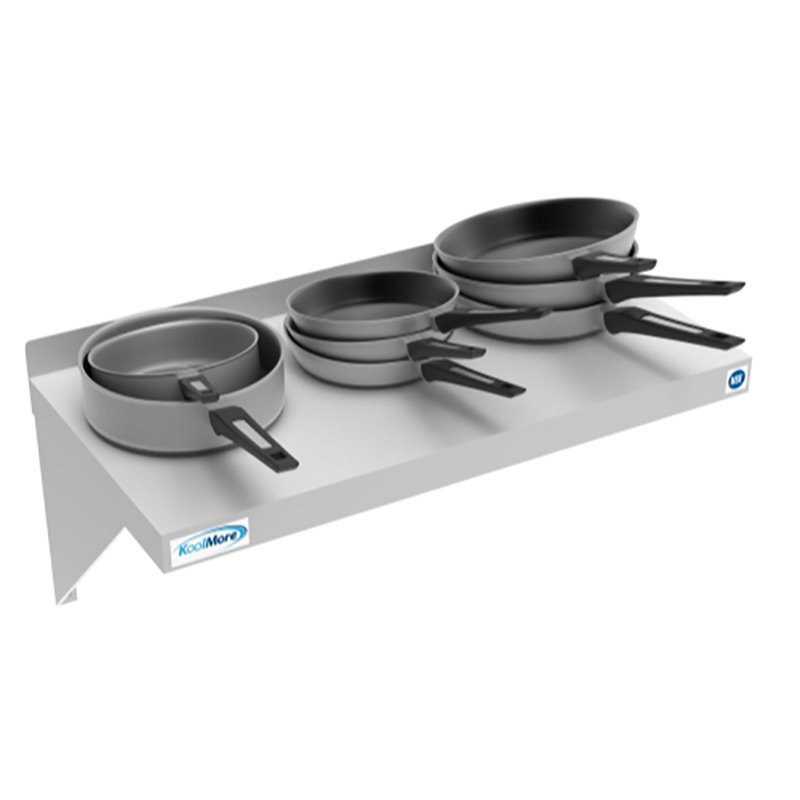 Koolmore 12x24 NSF Stainless Steel Wall Mount Shelf for Kitchen in Silver