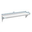 Koolmore 12x48 NSF Stainless Steel Wall Mount Shelf for Kitchen in Silver