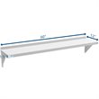 Koolmore 12x60 NSF Stainless Steel Wall Mount Shelf for Kitchen in Silver