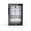 Koolmore 1 Door Metal Back Bar Cooler Counter Height Refrigerator in Black