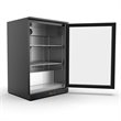Koolmore 1 Door Metal Back Bar Cooler Counter Height Refrigerator in Black