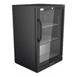 Koolmore 1 Door Metal Back Bar Cooler Counter Height Refrigerator in Black