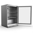 Koolmore 1 Door Stainless Steel Back Bar Cooler Refrigerator in Silver