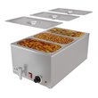 Koolmore CFW-3T Bain Marie Countertop Stainless Steel Food Warmer in Silver