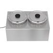 Koolmore CFW-4 Bain Marie Countertop Stainless Steel Food Warmer in Silver