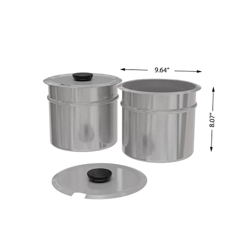 Koolmore CFW-4 Bain Marie Countertop Stainless Steel Food Warmer in Silver