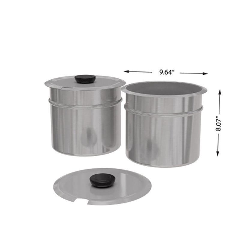 Koolmore CFW-4T Bain Marie Countertop Stainless Steel Food Warmer in Silver