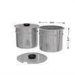 Koolmore CFW-4T Bain Marie Countertop Stainless Steel Food Warmer in Silver