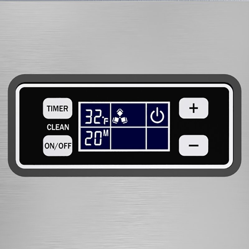 Koolmore CIM198 Undercounter Metal Ice Maker Machine in Black