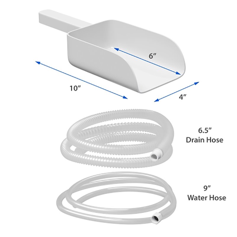 Koolmore CIM198 Undercounter Metal Ice Maker Machine in Black