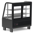 Koolmore Metal Countertop Refrigerator Display Case Merchandiser in Black