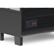 Koolmore Metal Countertop Refrigerator Display Case Merchandiser in Black