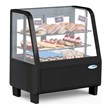 Koolmore Metal Countertop Refrigerator Display Case Merchandiser in Black