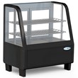 Koolmore Metal Countertop Refrigerator Display Case Merchandiser in Black