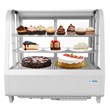 Koolmore Metal Countertop Refrigerator Display Case Merchandiser in White
