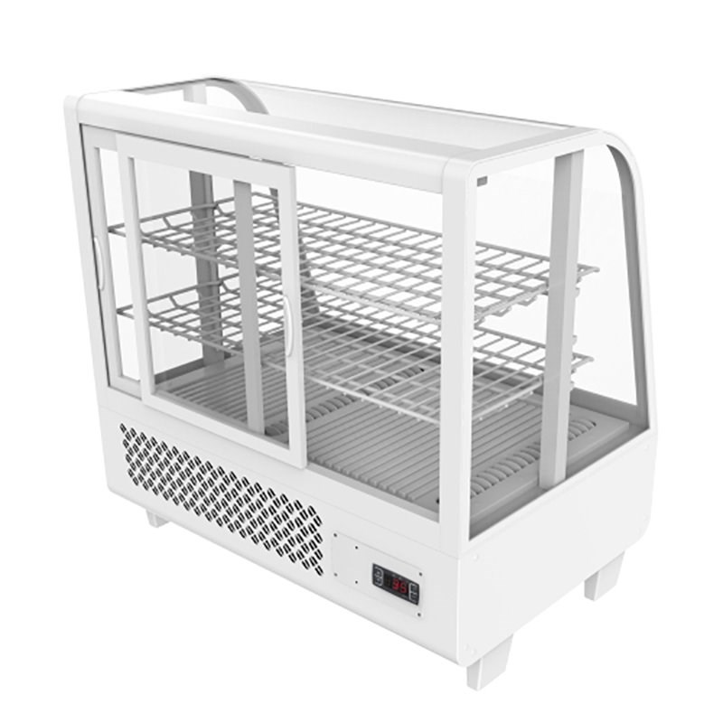 Koolmore Metal Countertop Refrigerator Display Case Merchandiser in White