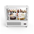 Koolmore Metal Countertop Refrigerator Display Case Merchandiser in White