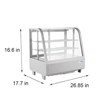 Koolmore Metal Countertop Refrigerator Display Case Merchandiser in White
