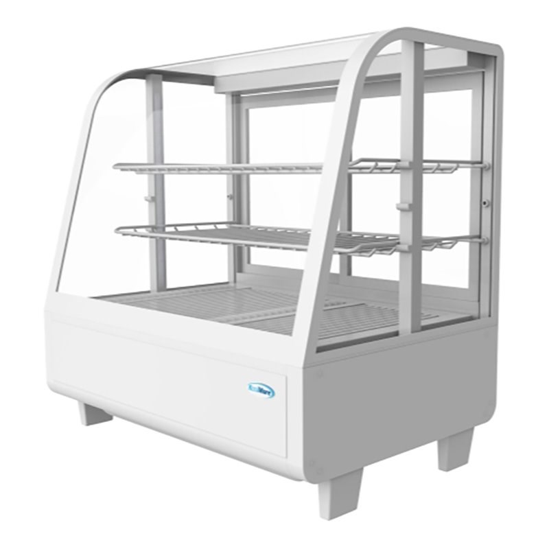 Koolmore Metal Countertop Refrigerator Display Case Merchandiser in White