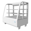 Koolmore Metal Countertop Refrigerator Display Case Merchandiser in White