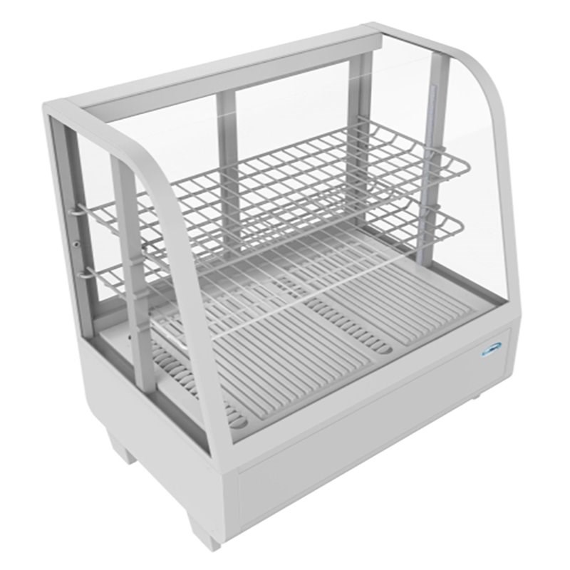 Koolmore Metal Countertop Refrigerator Display Case Merchandiser in White