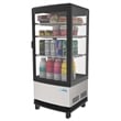 Koolmore LED Stainless Steel Countertop Refrigerator Display Case in White