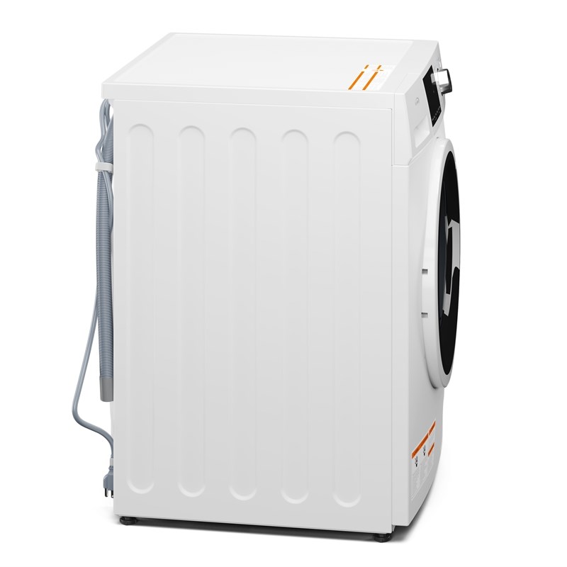 2.7 cu. ft. Stackable Front Load Compact Washing Machine in White.