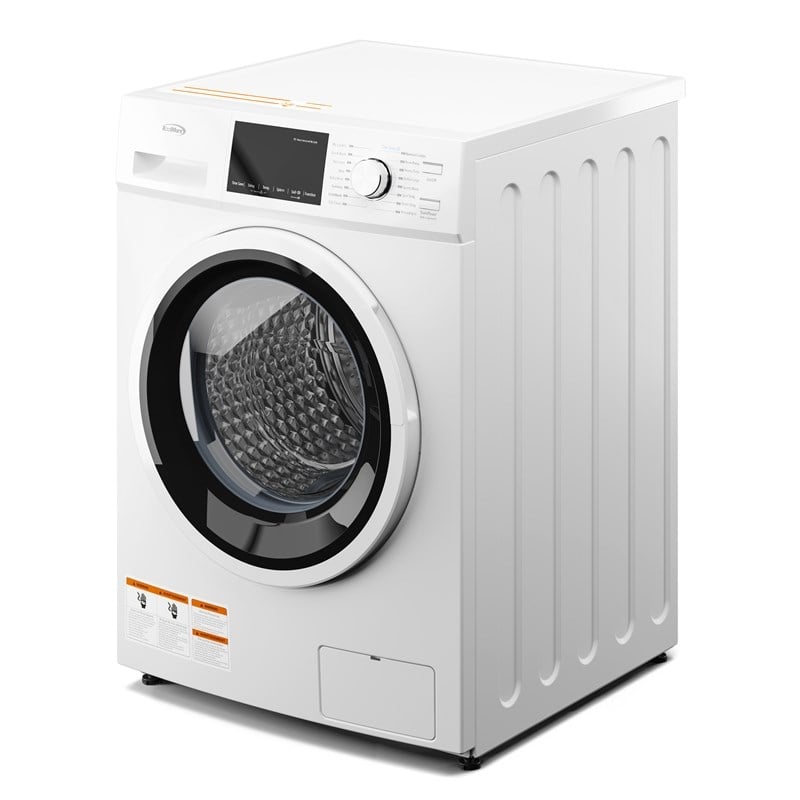 2.7 cu. ft. Stackable Front Load Compact Washing Machine in White.