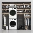 4.5 cu. ft. Large Capacity Stackable Front Load Washing Machine in White.